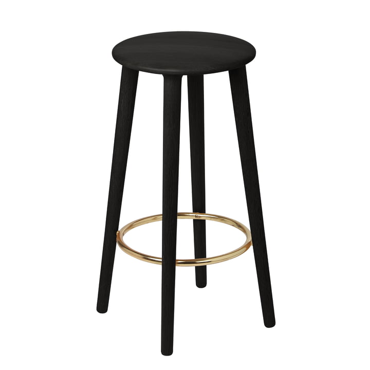 The Socialite Tabouret de bar H 67,5 cm, chêne noir de Umage