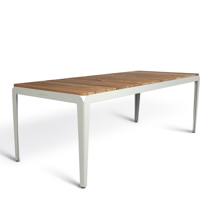 Bended Table Wood Outdoor, 220 cm, gris agate de Weltevree