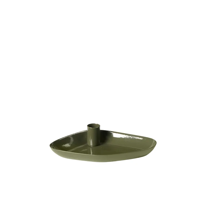 Mie Plateau pour bougies, Mini, grape leaf green de Broste Copenhagen