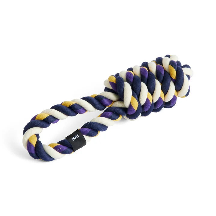 Dogs Jouet Rope, bleu / violet / ocre de HAY