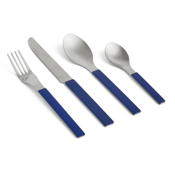 MVS Set de couverts, bleu foncé (set de 4) de HAY