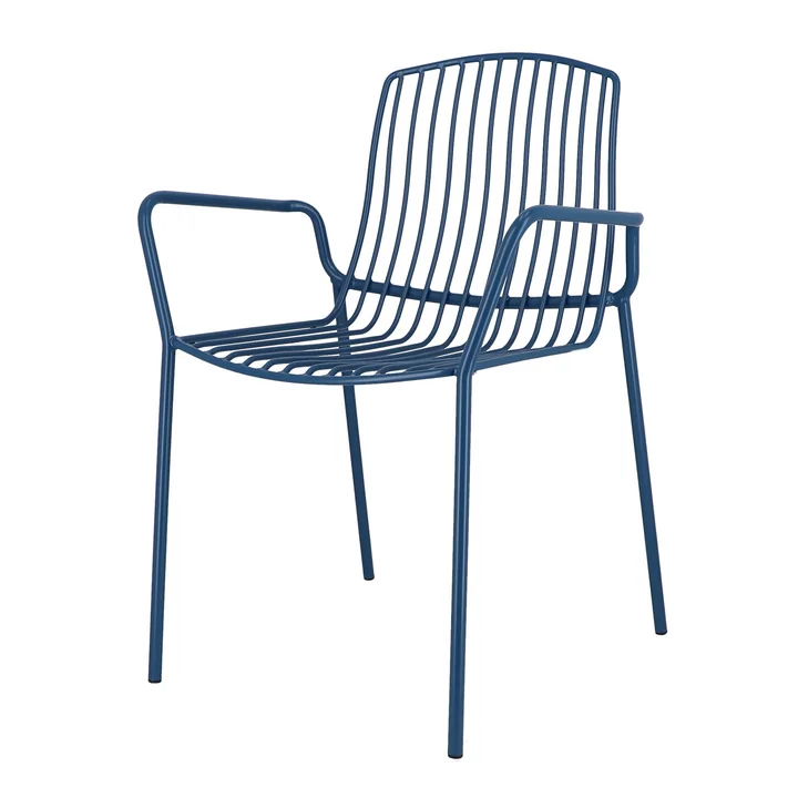 Mori Fauteuil de jardin, bleu de Jan Kurtz