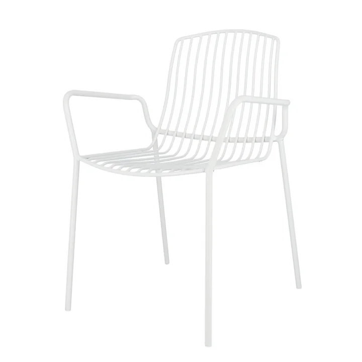 Mori Fauteuil de jardin, blanc de Jan Kurtz