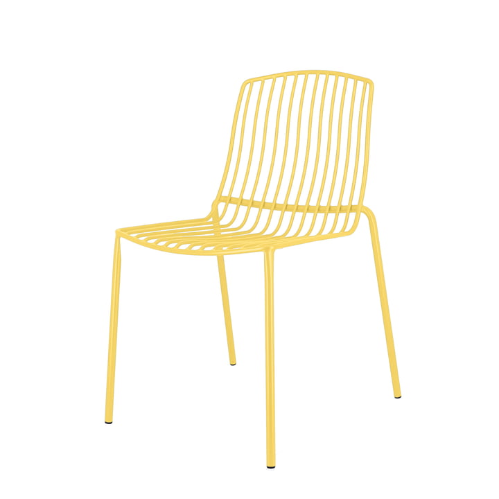 Mori Chaise de jardin, jaune de Jan Kurtz
