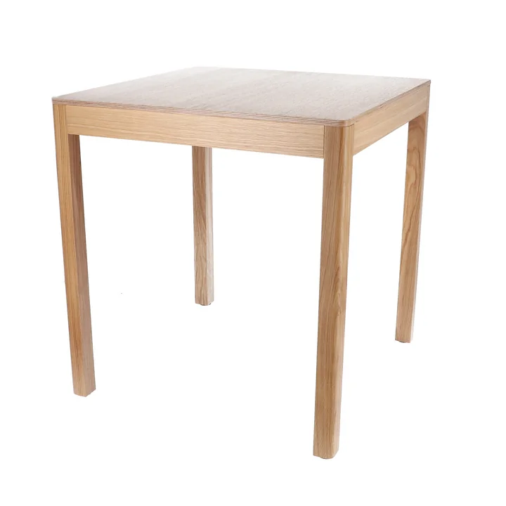 Schäl Table, 70 x70 cm, chêne de Jan Kurtz