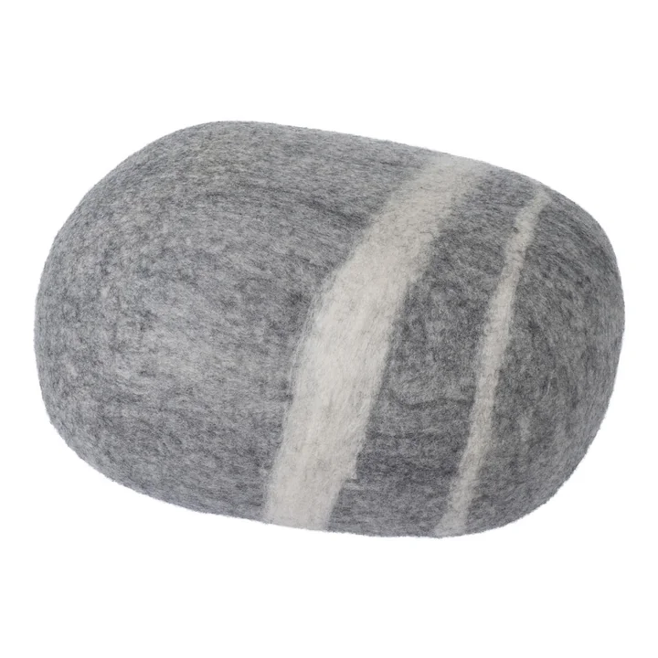 myfelt - Galet Pouf Carl 2XL, gris clair chiné