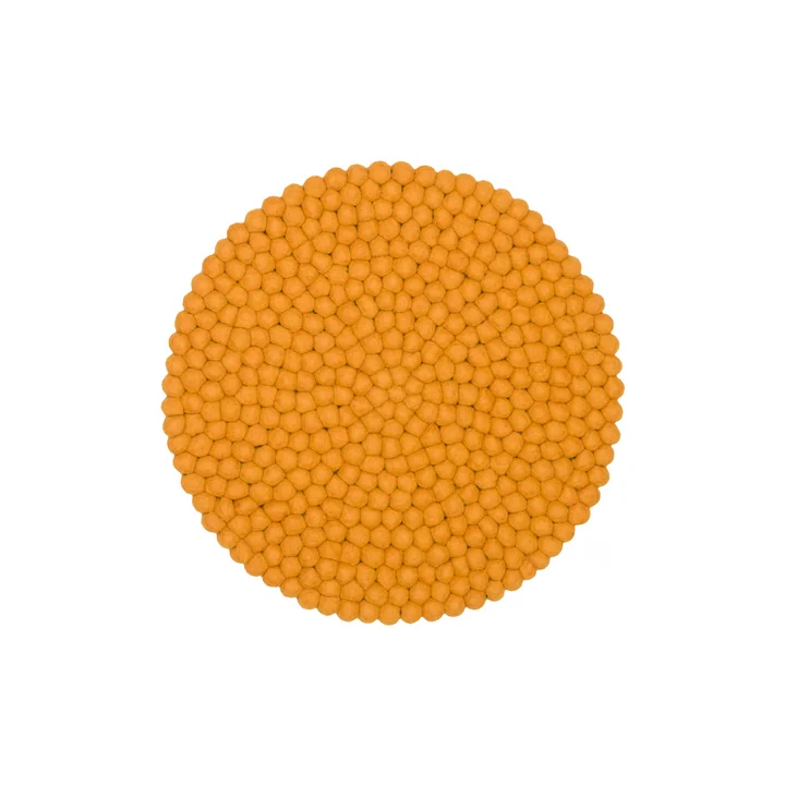 myfelt - Risa coussin d'assise Ø 36 cm, ocre jaune