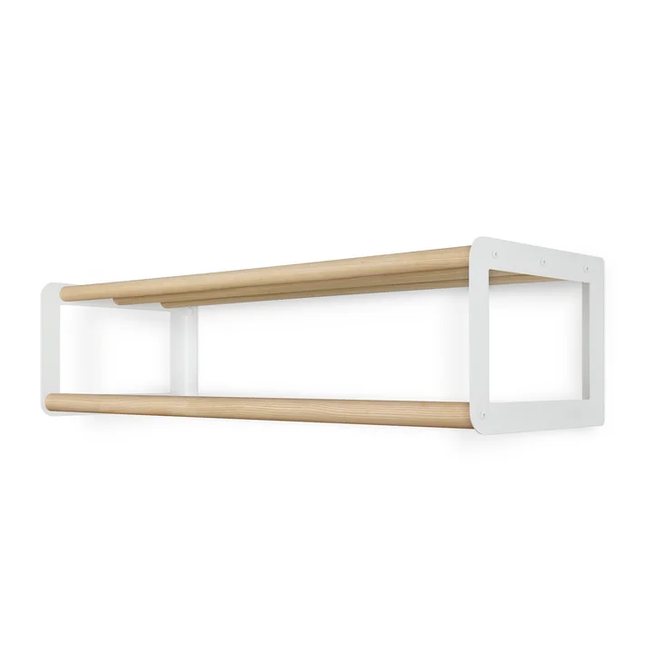 vonbox - portemanteau mural Stixx, frêne naturel / blanc