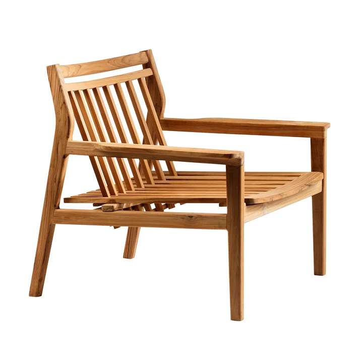 FDB Møbler - M6 Chaise longue de jardin, teck