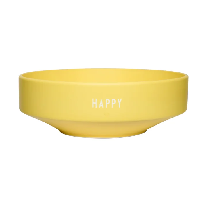 Favourite Coupe, large, Ø 22 x H 7,5 cm, Happy / yellow de Design Letters