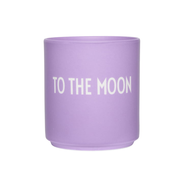 AJ Favourite Tasse en porcelaine, to the moon / lilac breeze de design Letters