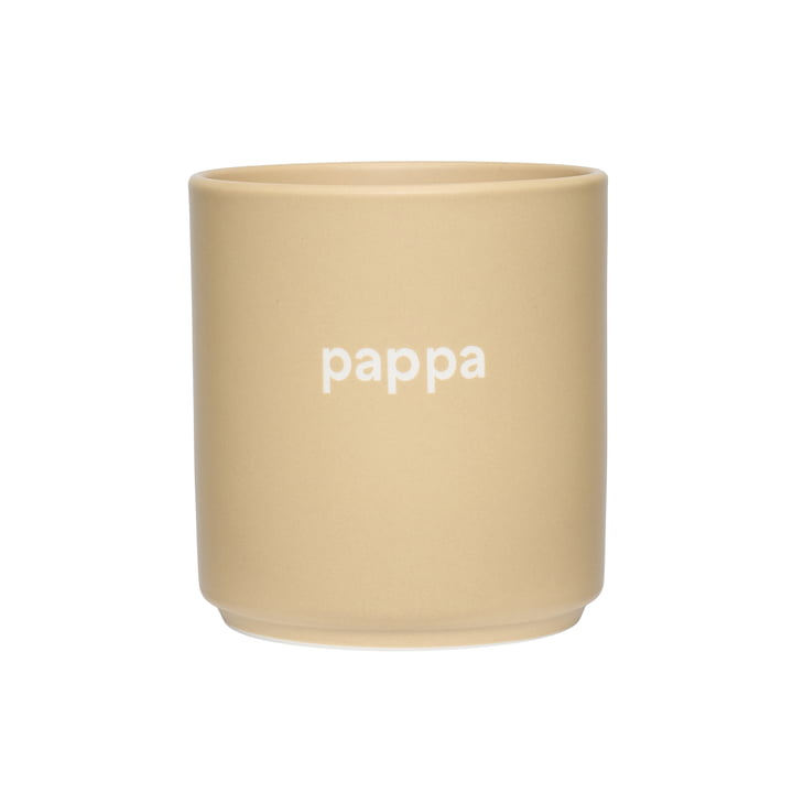 AJ Favourite Tasse en porcelaine, pappa / beige de Design Letters