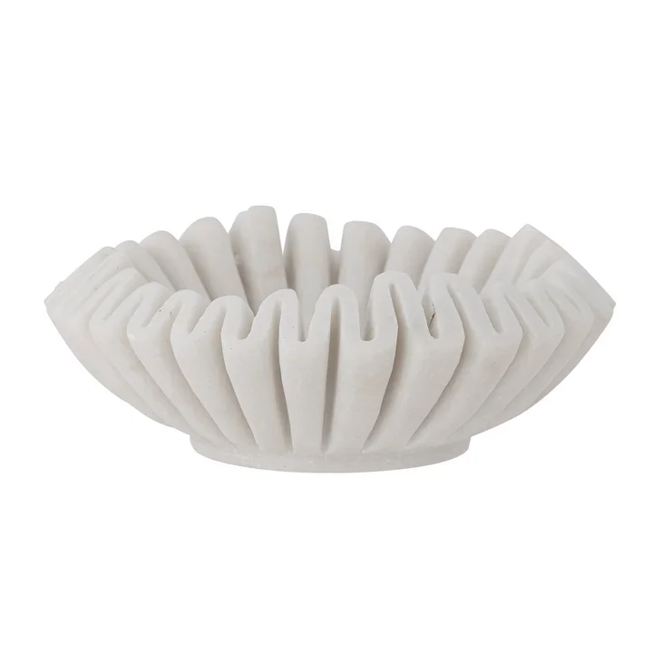 Bloomingville - Harmonia bol, marbre blanc