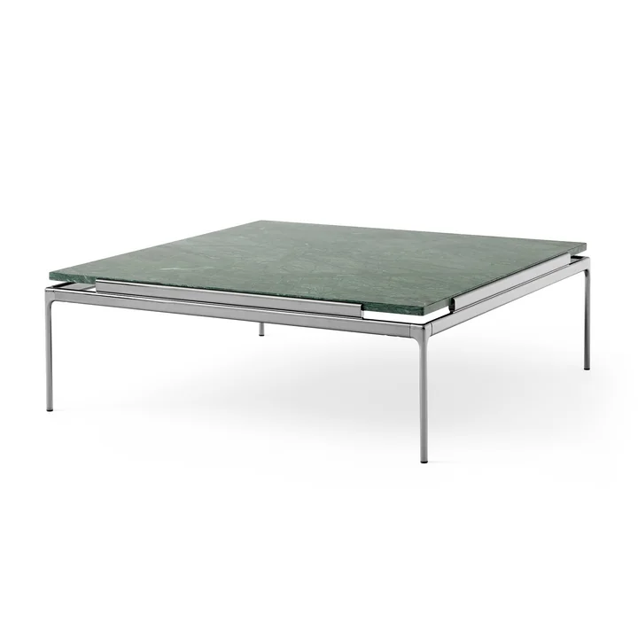 Sett Coffee Table LN13, Verde Guatemala / Chrome foncé de & Tradition