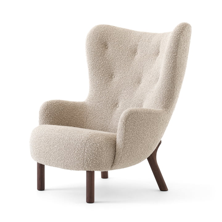 Petra Lounge Chair VB3, High Back, Noyer huilé / Karakorum 003 de & Tradition