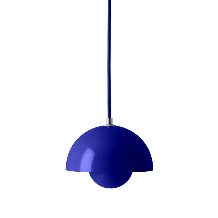 FlowerPot Suspension VP10, bleu cobalt de & Tradition