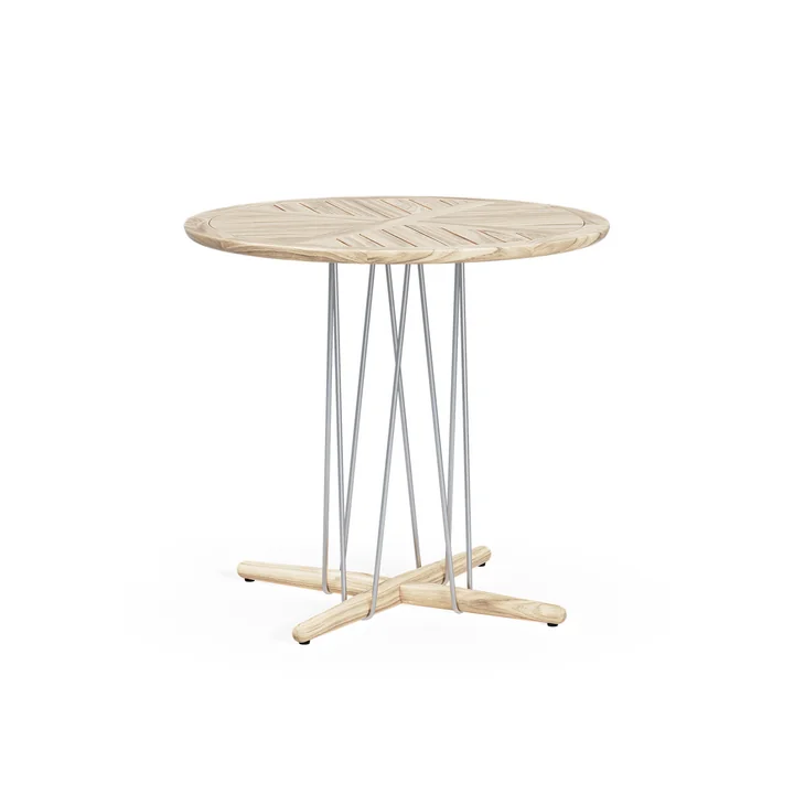 Embrace Table de jardin, teck non traité, Ø 80 cm de Carl Hansen