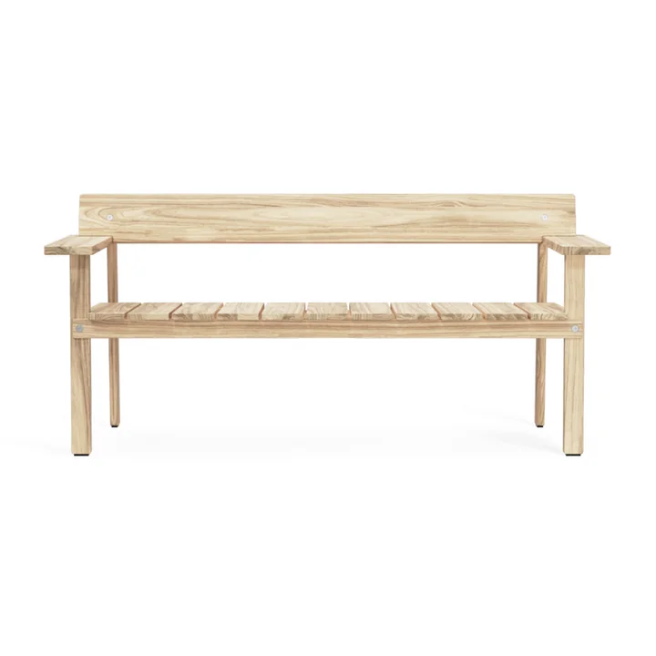 GL101 Timbur Banc de jardin, teck non traité de Carl Hansen