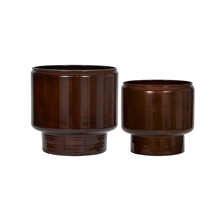House Doctor - Pile Pot de fleurs, marron