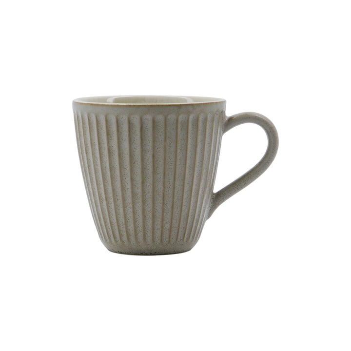 House Doctor - Pleat Tasse, D9cm, gris / marron