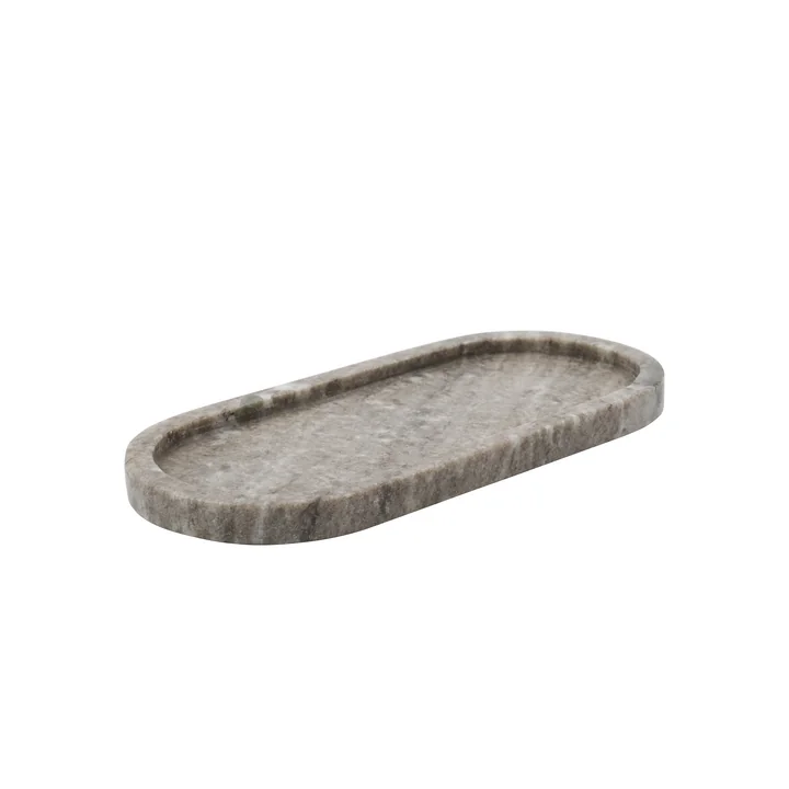 Marble Plateau, 12,5 x 28 cm, beige de Meraki