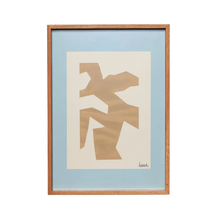 Focal Cadre, 50 x 70 cm, noyer de Hübsch Interior