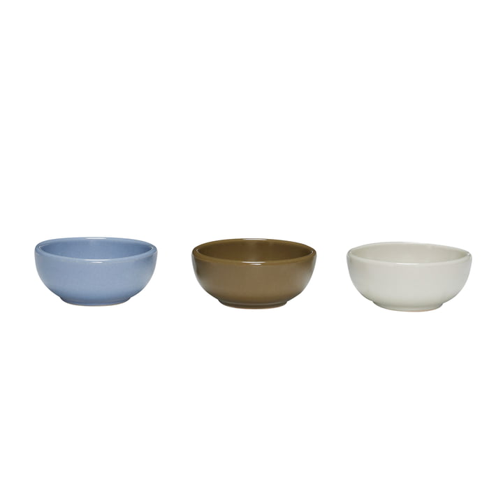 Hübsch Interior - Amare bol, ø 7 cm, multicolore (set de 3)