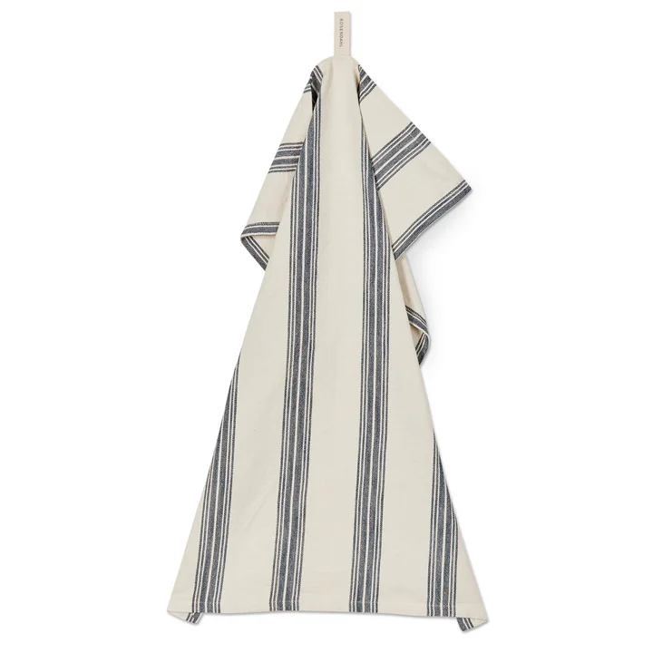 Rosendahl - Torchon à vaisselle Garn, 50 x 70 cm, bleu