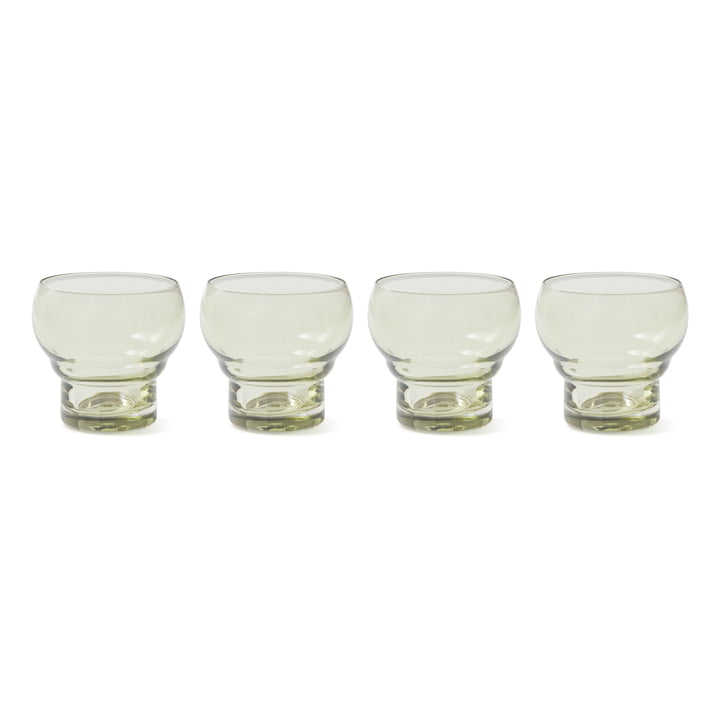 Hkliving - 70's Bulb Verres, vert menthe (set de 4)