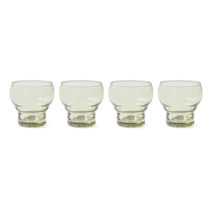 Hkliving - 70's Bulb Verres, vert menthe (set de 4)