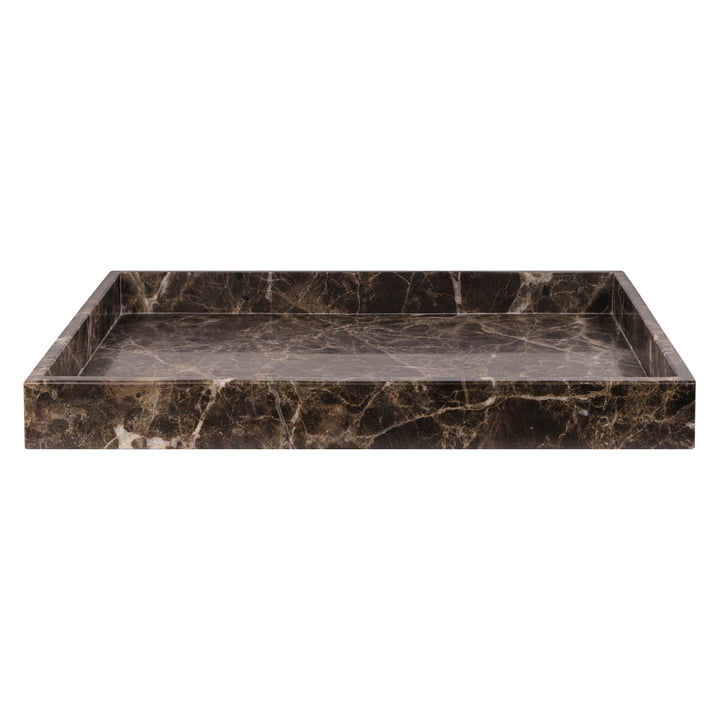 Mette Ditmer - Plateau Marble, 30 x 40 cm, brun