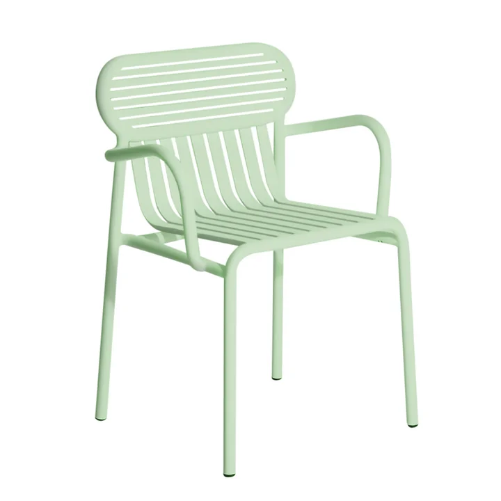 Petite Friture - Week-End Bridge Chaise Outdoor, vert pastel
