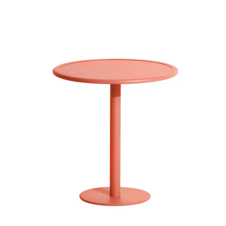 Petite Friture - Week-End Table de bistrot Outdoor, Ø 70 cm, corail
