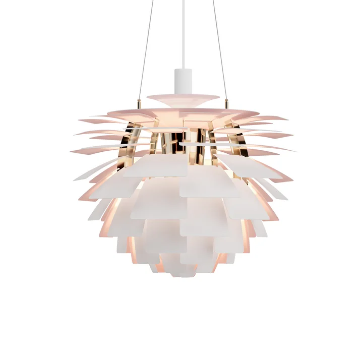 Louis Poulsen - PH Artichoke Ø 60 cm, blanc mat / pale rose (150 ans d'édition anniversaire)