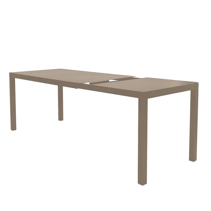 Fiam - Aria Table à rallonges, 140 / 200 x 80 cm, taupe