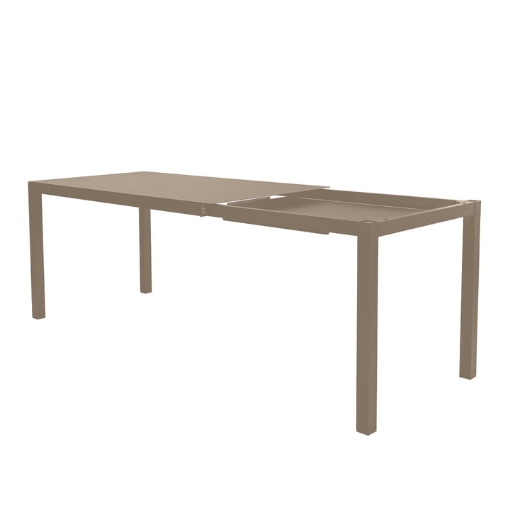 Fiam - Aria Table à rallonges, 140 / 200 x 80 cm, taupe