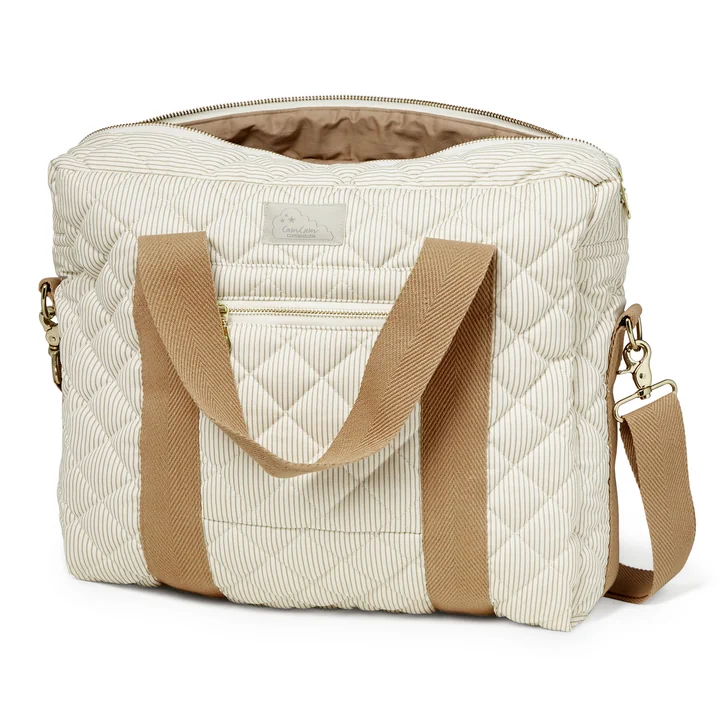 Cam Cam Copenhagen - Sac à langer, 39 x 31 x 13 cm, classic stripes camel