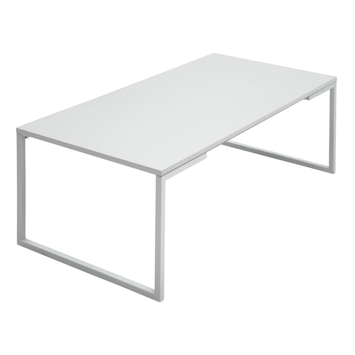 Mirror Table basse, large, laquée blanc de Softline