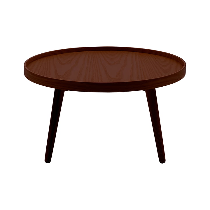 Alma Table d'appoint, large, noyer laqué de Softline