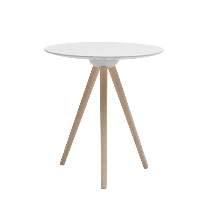 Circoe Table d'appoint, frêne / laqué blanc de Softline