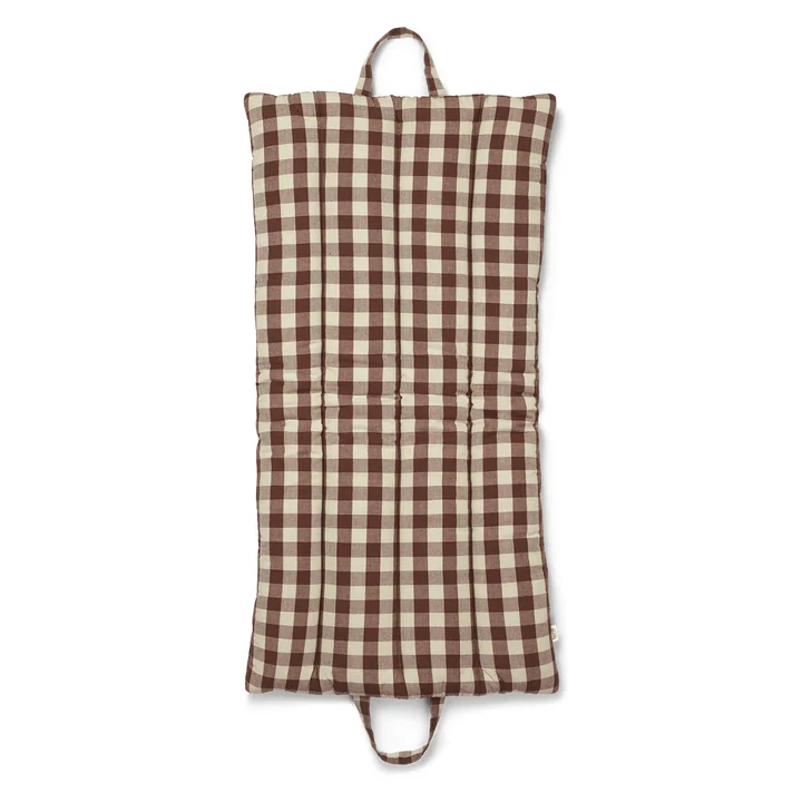 Bothy Check Tapis pliable, cannelle/gris-vert de Ferm Living