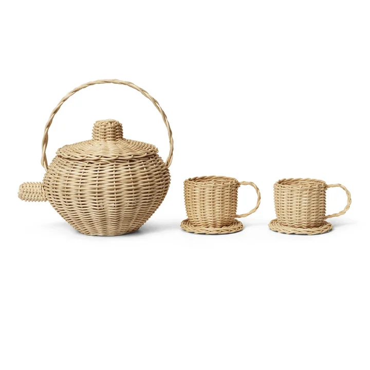 Rotin Set de thé, naturel de Ferm Living