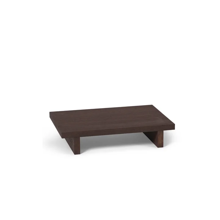 Kona Low Table d'appoint, 49 x 33,5 cm, Chêne teinté foncé de Ferm Living