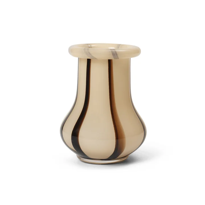 Ferm Living - Riban Vase, H 15 cm, cream