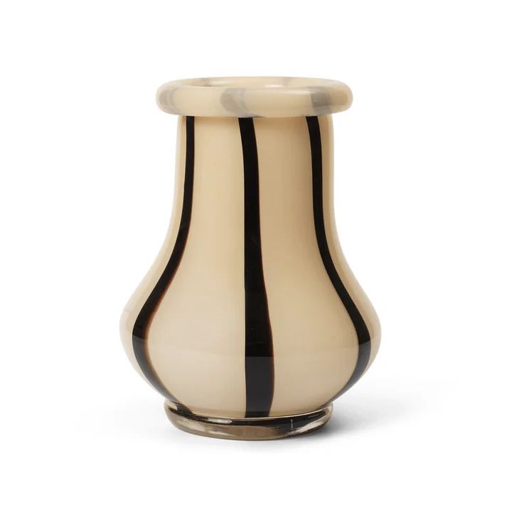 Ferm Living - Riban Vase, H 19 cm, cream