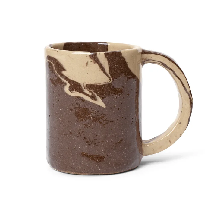 Ryu Tasse, 30 cl, sable / marron de Ferm Living