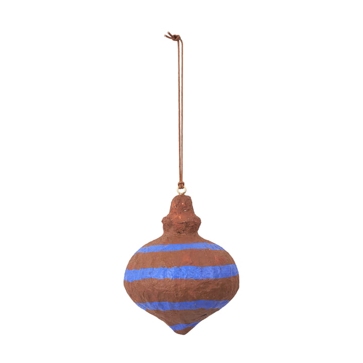 Pulp Spinning Top Pendentif décoratif,Ø7,5 x H9 cm, Caramel Brown de Broste Copenhagen