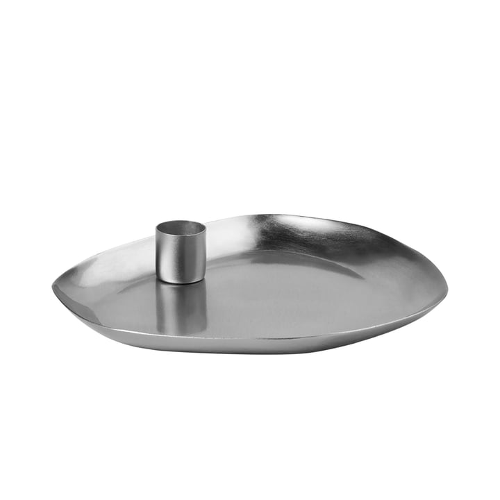 Mie Plateau pour bougies, 18 x 16 cm, Silver Finish de Broste Copenhagen