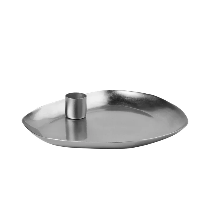 Mie Plateau pour bougies, 18 x 16 cm, Silver Finish de Broste Copenhagen