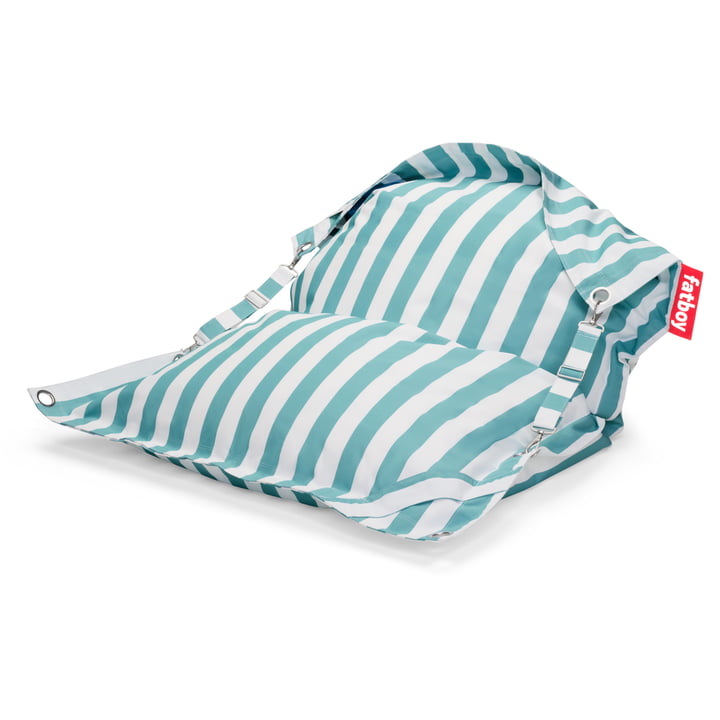 Buggle-up Outdoor Pouf, stripe azur de Fatboy